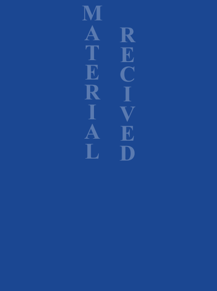 Material Received